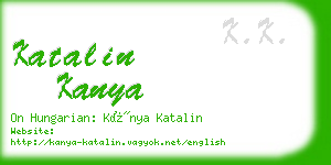 katalin kanya business card